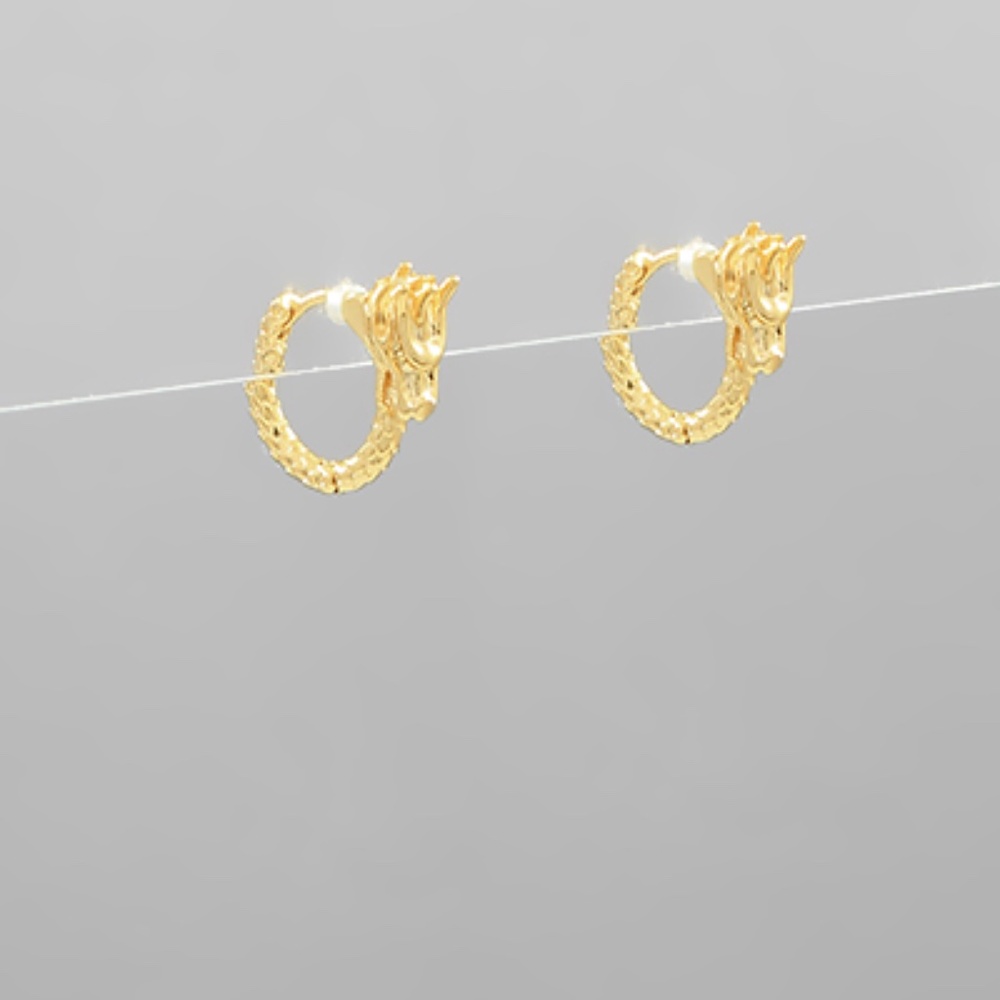 Dragon Huggie Hoops